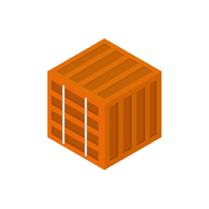 Small Shipping Container Size Icon