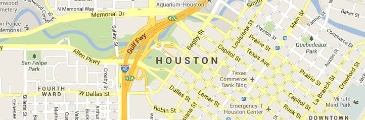Houston-Texas-Map
