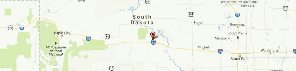 South Dakota-map