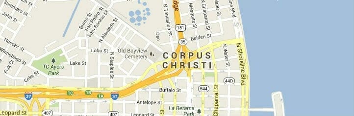 corpus christi-map