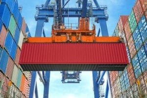 Crane Loading Steel Storage Container