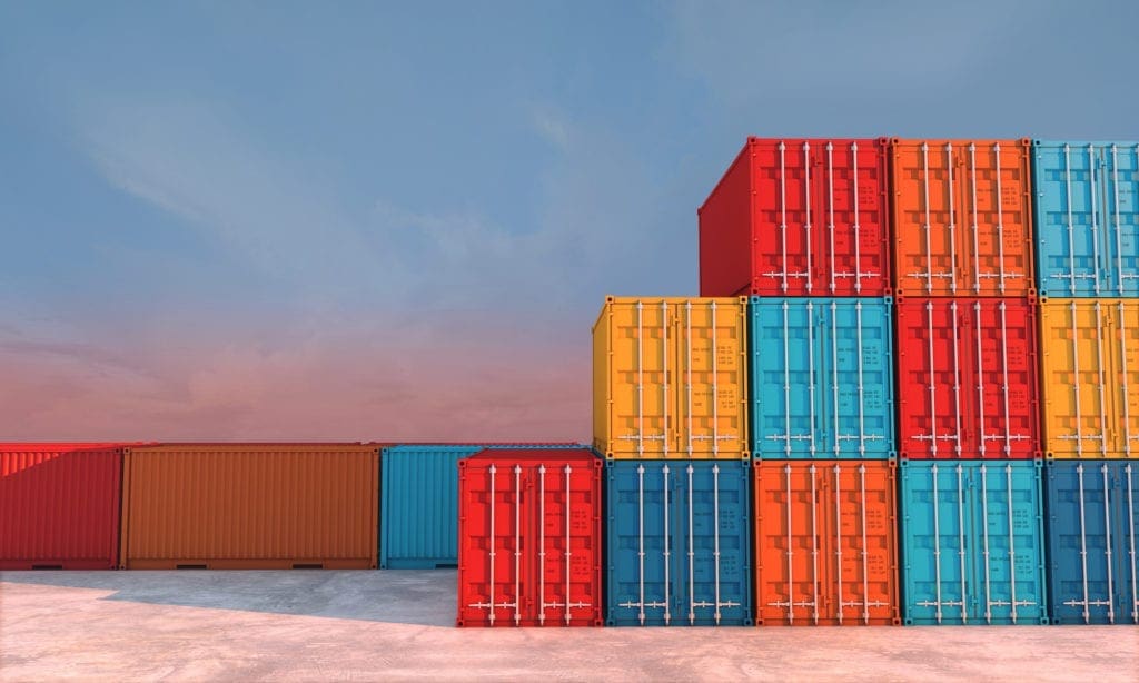 Stack-of-shipping-containers