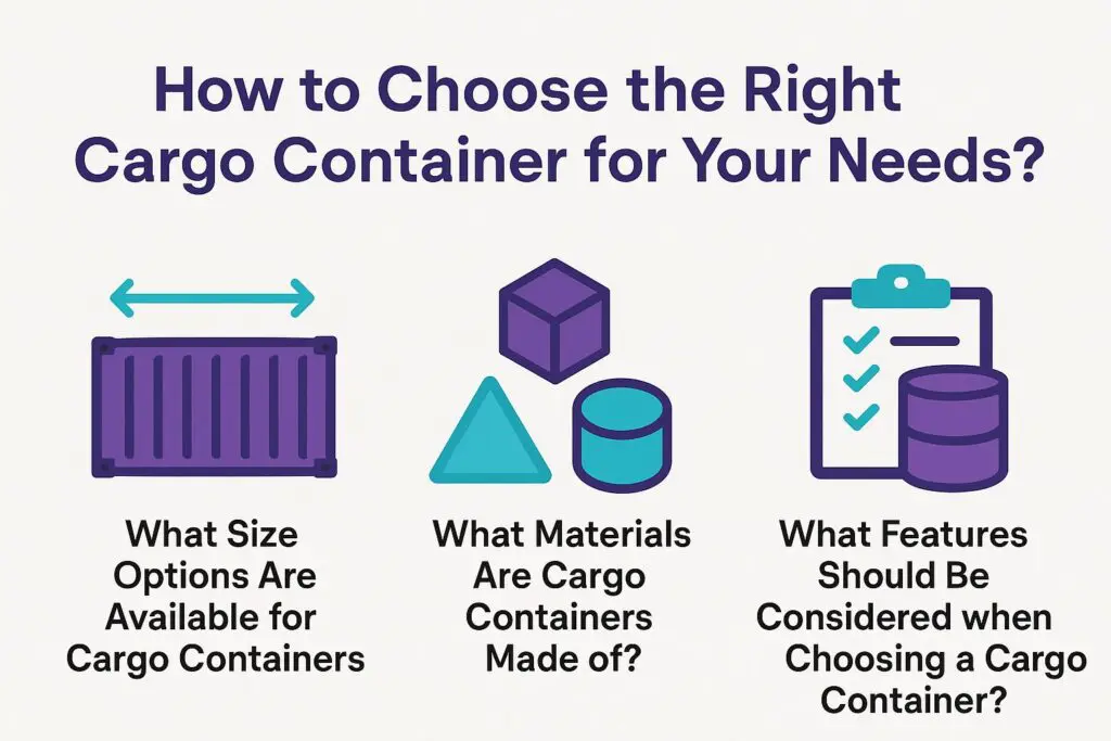 How to Choose the Right Cargo Container for Your Needs?