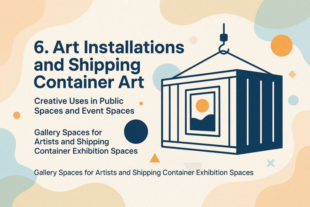6. Art Installations and Shipping Container Art