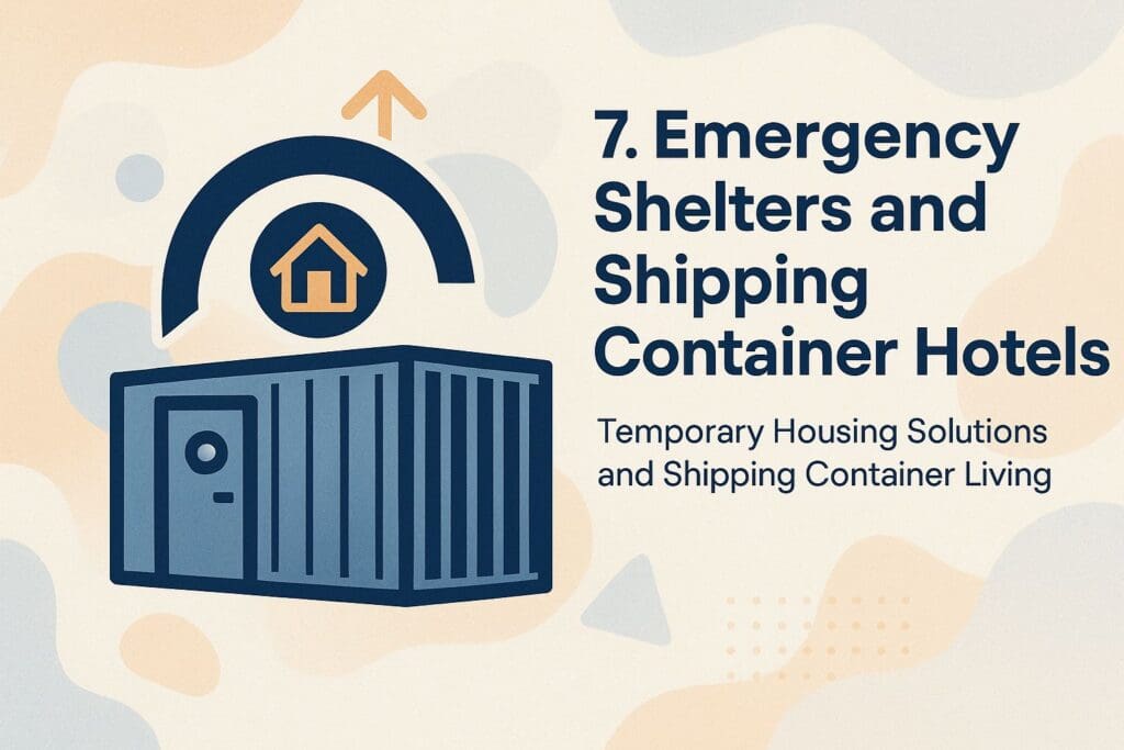 7. Emergency Shelters and Shipping Container Hotels