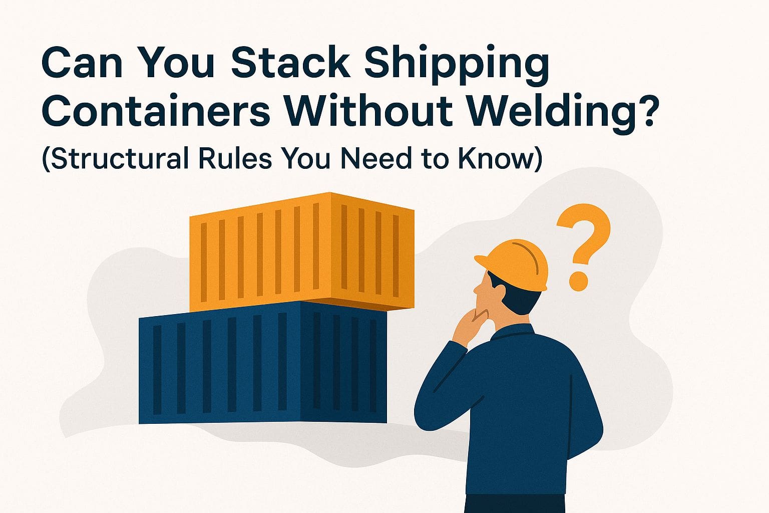 Can You Stack Shipping Containers Without Welding?