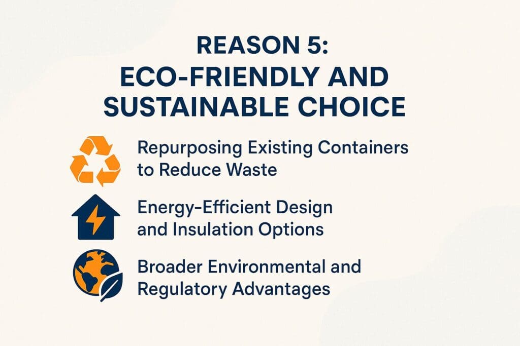 Reason 5: Eco-Friendly and Sustainable Choice Reason 5: Eco-Friendly and Sustainable Choice